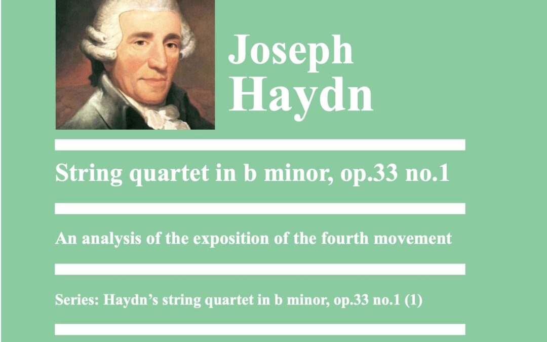 Haydn: string quartet op.33 no.1: an analysis of the exposition of the fourth movement